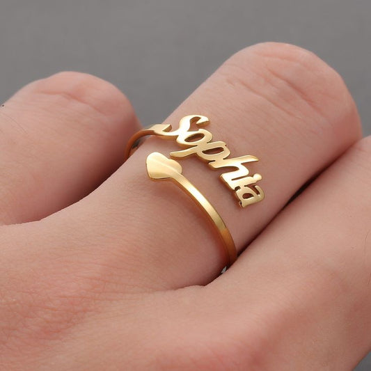 Personalized Name Ring Collection