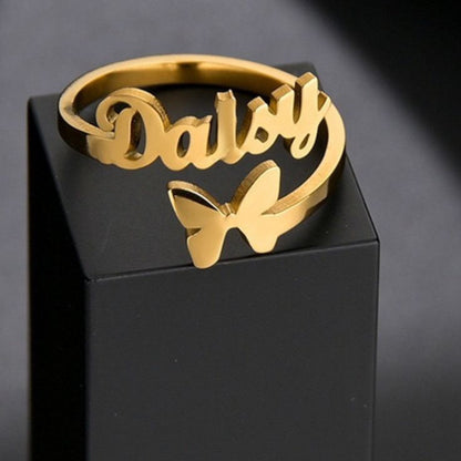 Personalized Name Ring Collection