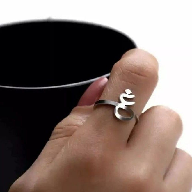 Personalized Arabic Initials Ring Collection