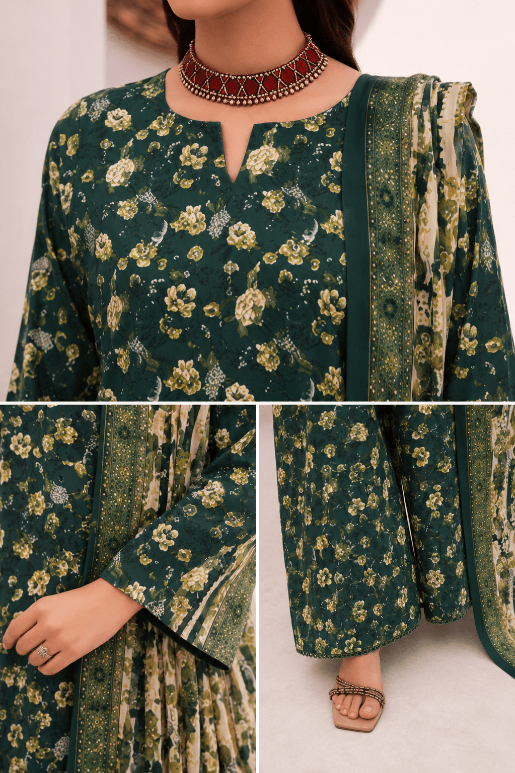 Baroque – Digital Print Airjet Doria 3-Piece Suit - Image 4