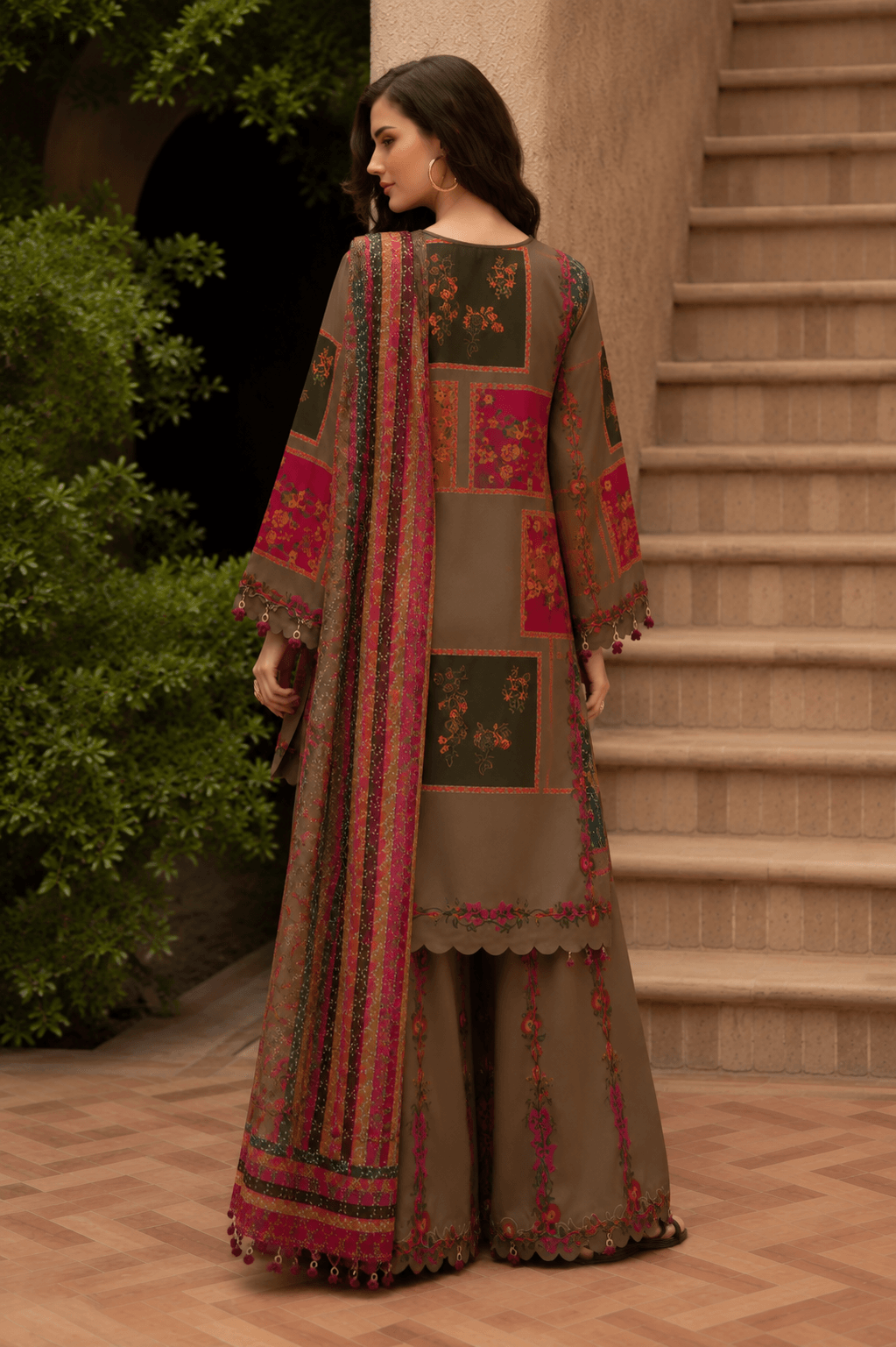 Charizma Vintage Patchwork — 3-Piece Digital Print Lawn Suit - Image 3