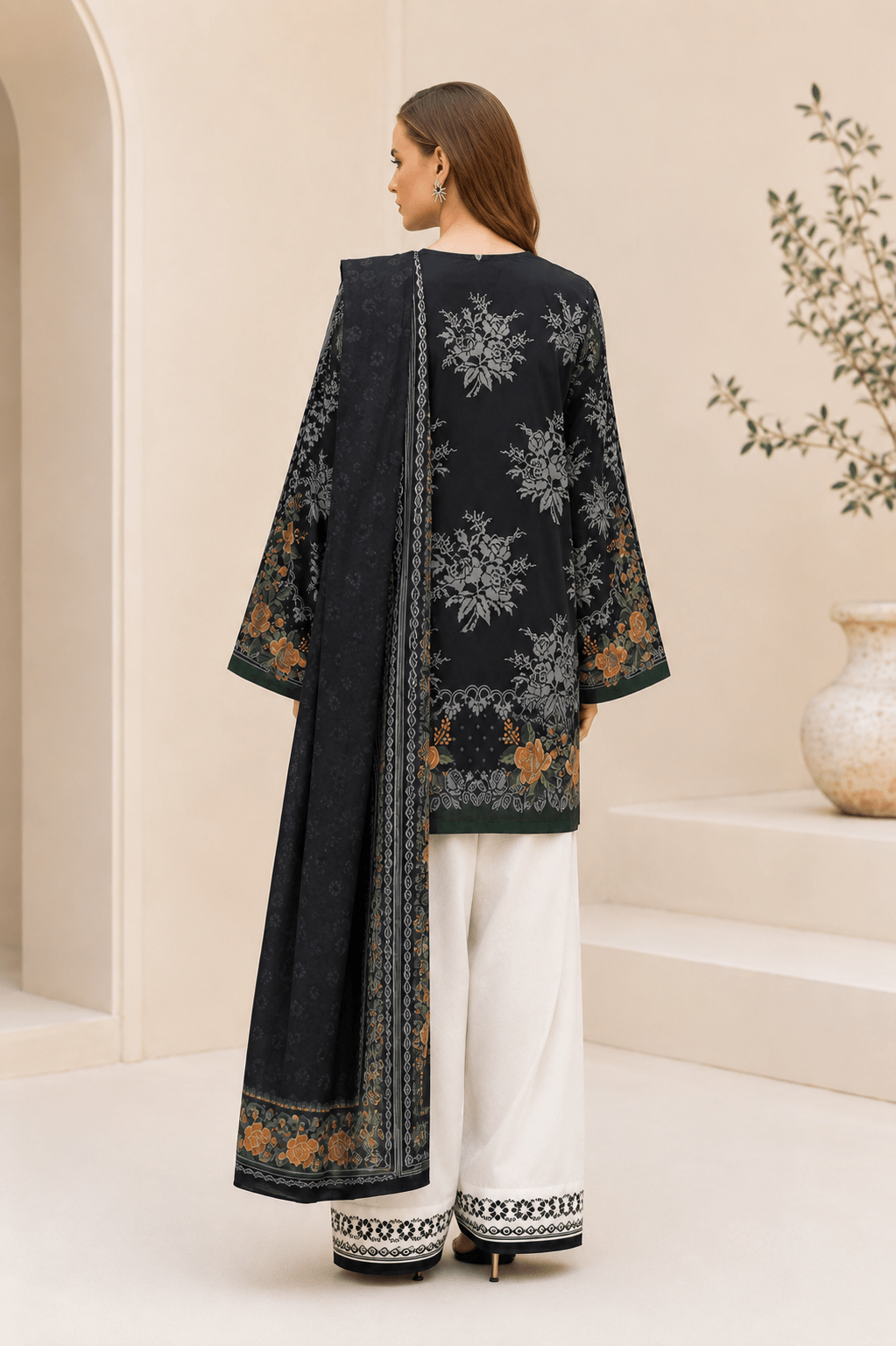 Jazmin – Premium Airjet Lawn 3-Piece Digital Printed Suit - Image 3