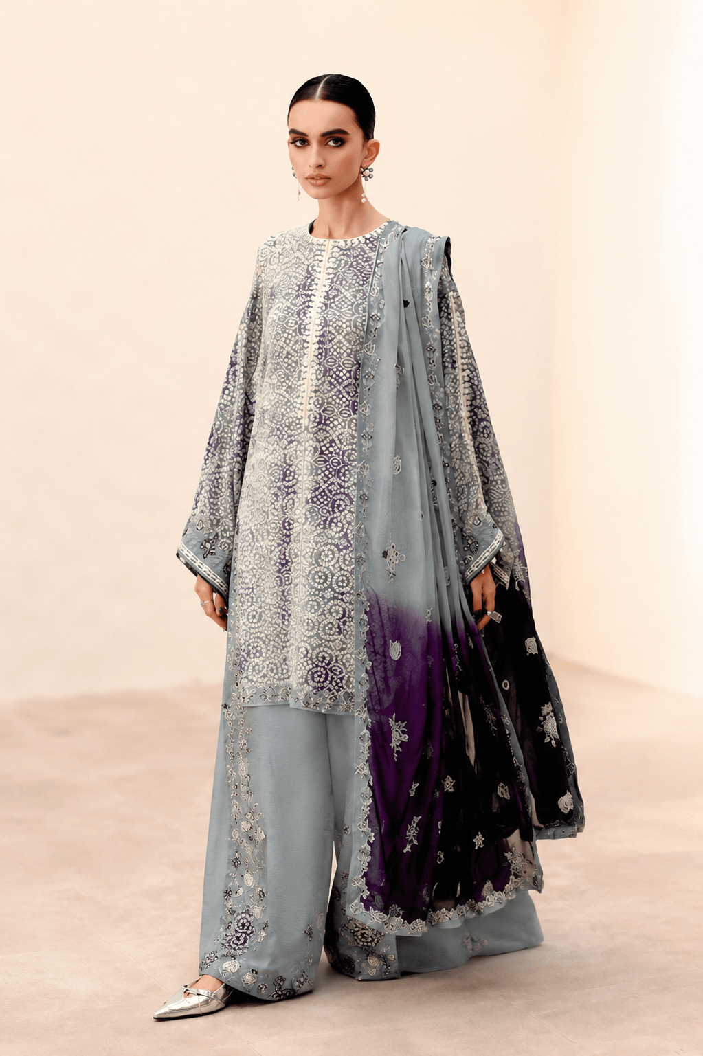 Maria.B. Lavender Mist — 3-Piece Digital Print Lawn Suit
